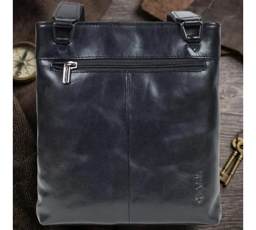 Чоловіча сумка Tony Perotti натуральна шкіра Italico 6048G-20 nero (90351) Чорна