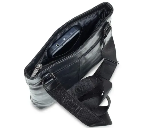 Чоловіча сумка Tony Perotti натуральна шкіра Italico 6048G-20 nero (90351) Чорна
