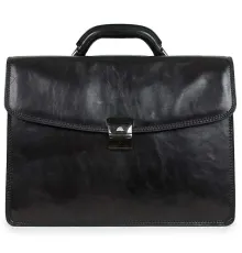 Чоловічий діловий портфель Tony Perotti 8009/42 nero (90377) Чорний