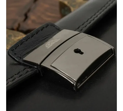 Чоловічий діловий портфель Tony Perotti 8009/42 nero (90377) Чорний