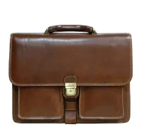 Чоловічий діловий портфель Tony Perotti Italico 8013/42 (90388) Коньячний