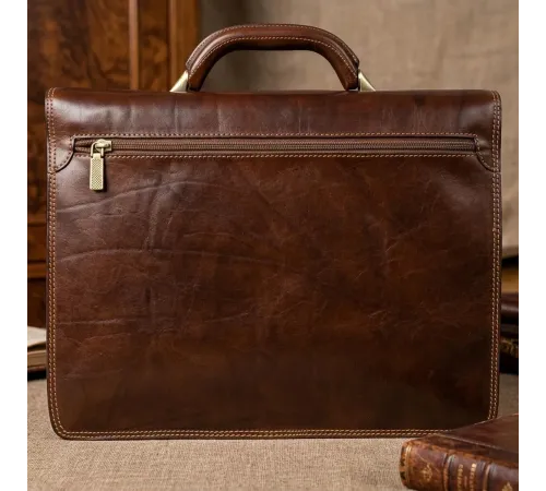 Чоловічий діловий портфель Tony Perotti Italico 8013/42 (90388) Коньячний