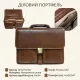 Чоловічий діловий портфель Tony Perotti Italico 8013/42 (90388) Коньячний