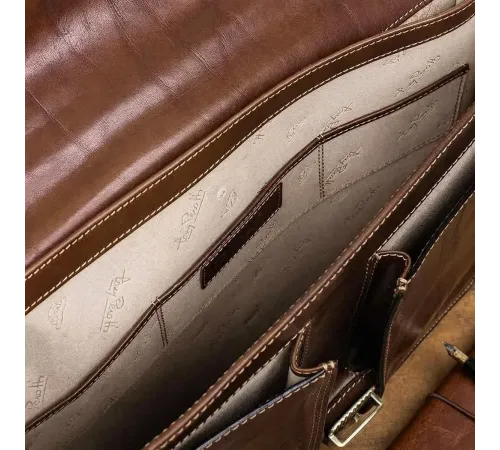 Чоловічий діловий портфель Tony Perotti Italico 8013/42 (90388) Коньячний