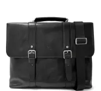 Чоловічий портфель з натуральної шкіри Tony Perotti Italico 9225G-38 (90415) Чорний
