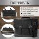 Чоловічий портфель з натуральної шкіри Tony Perotti Italico 9225G-38 (90415) Чорний