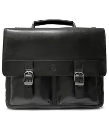 Чоловічий портфель з натуральної шкіри Tony Perotti Italico 9276G-35 (90416) Чорний