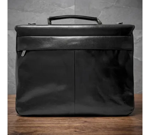 Чоловічий портфель з натуральної шкіри Tony Perotti Italico 9276G-35 (90416) Чорний