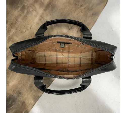Чоловічий портфель з натуральної шкіри Tony Perotti Italico 6031G-38 (90422) Чорний