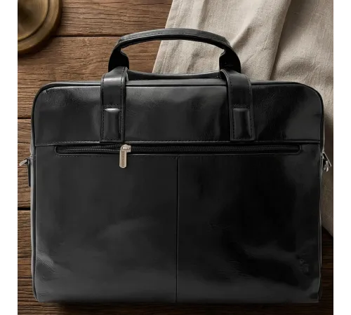 Чоловічий портфель з натуральної шкіри Tony Perotti Italico 6031G-38 (90422) Чорний