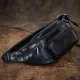 Чоловіча поясна сумка-бананка Tony Perotti Italico 8018 nero (90623) Чорна