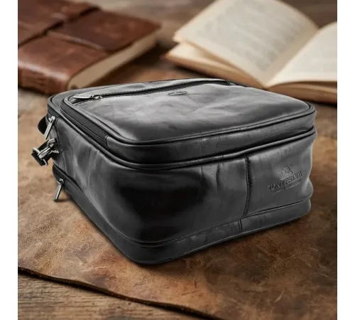 Чоловіча шкіряна сумка Tony Perotti Italico 7058 nero (90634) Чорна