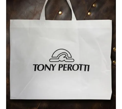 Чоловіча шкіряна сумка Tony Perotti Contatto 9207 nero (90639) Чорна