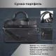 Чоловіча сумка-портфель Tony Perotti New Contatto 9957-39 (90640) Чорна