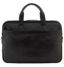 Чоловічий портфель з натуральної шкіри Tony Perotti Italico 7044-40 nero (90641) Чорний