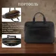 Чоловічий портфель з натуральної шкіри Tony Perotti Italico 7044-40 nero (90641) Чорний