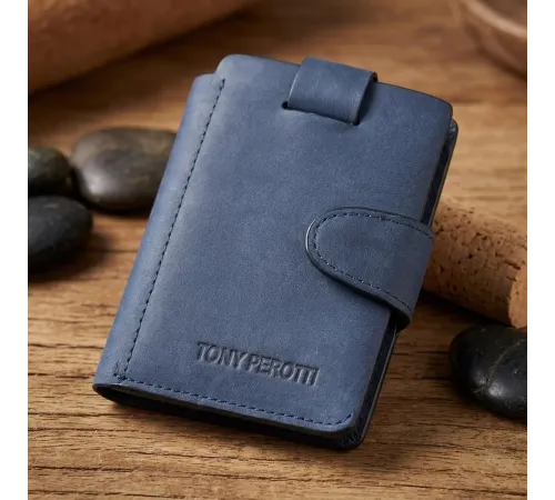 Чоловіче портмоне Tony Perotti Metropolis 3506 (90035) Синє