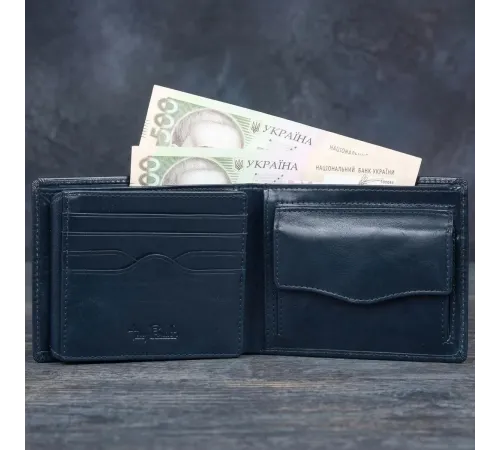 Чоловіче портмоне Tony Perotti Italico 3620 blu (90055) Темно-синє