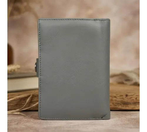 Жіночий гаманець з натуральної шкіри Tony Perotti New Rainbow 1654 grigio (90081) Сірий