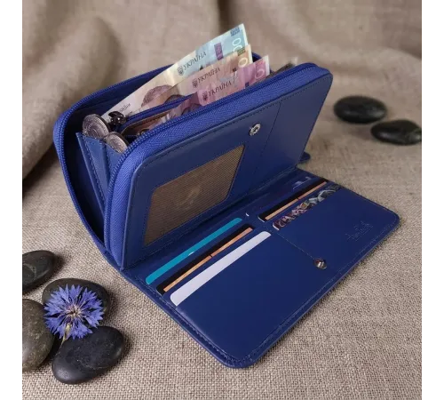 Жіночий гаманець Tony Perotti New Rainbow 1192 bluette (90089) Синій