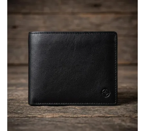 Чоловіче портмоне Tony Perotti з натуральної шкіри Cortina 5068 nero (90120) Чорне
