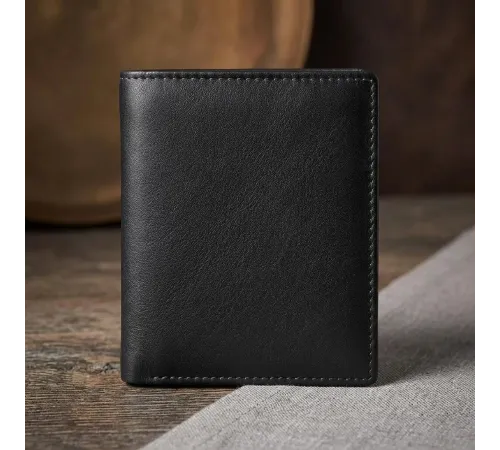 Чоловіче портмоне Tony Perotti з натуральної шкіри Cortina 5079 nero (90123) Чорне