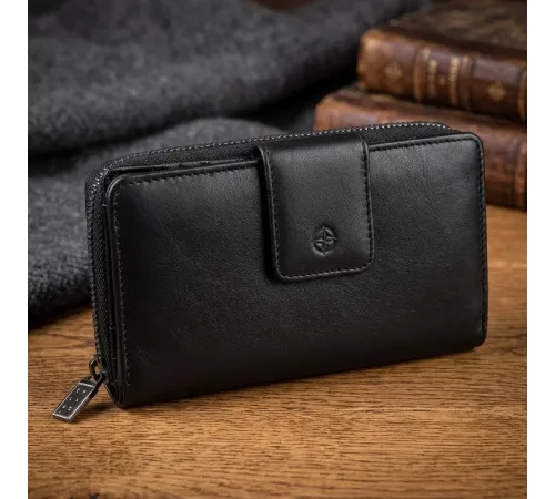 Жіноче портмоне Tony Perotti натуральна шкіра Cortina 5084 nero (90286) Чорне