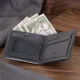 Чоловіче горизонтальне портмоне Tony Perotti з натуральної шкіри RFID захистом 3538+rfid nero (90371) Чорне