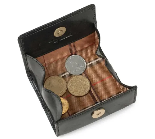 Жіноча монетниця Tony Perotti з натуральної шкіри Italico 1445L nero (90402) Чорна