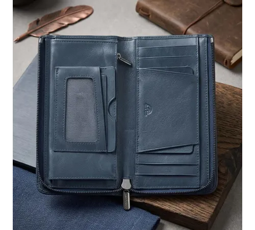Вертикальне портмоне Tony Perotti Newcontatto 3598 navy (90647) Темно-синє