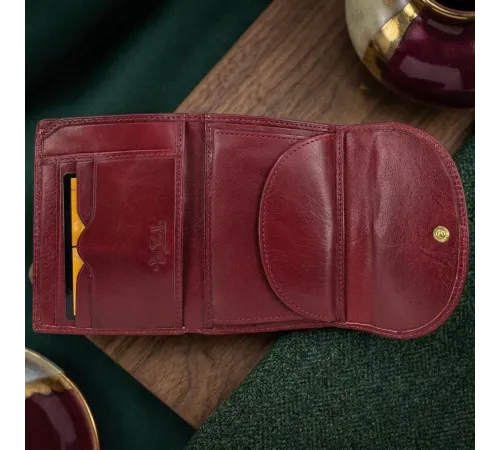 Жіночий гаманець Tony Perotti з натуральної шкіри Italico 2058 rosso (90690) Червоний